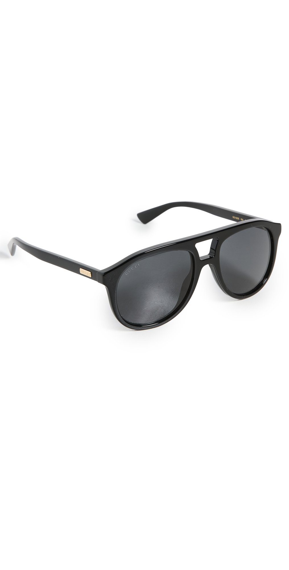 Gucci 80s Monocolor Pilot Acetate Sunglasses