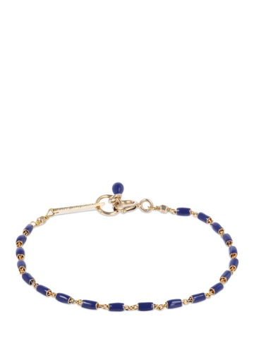 ISABEL MARANT Casablanca Resin Beads Bracelet in navy / gold
