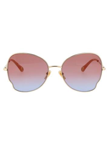 Chloé Eyewear Ch0094s Sunglasses in gold / red