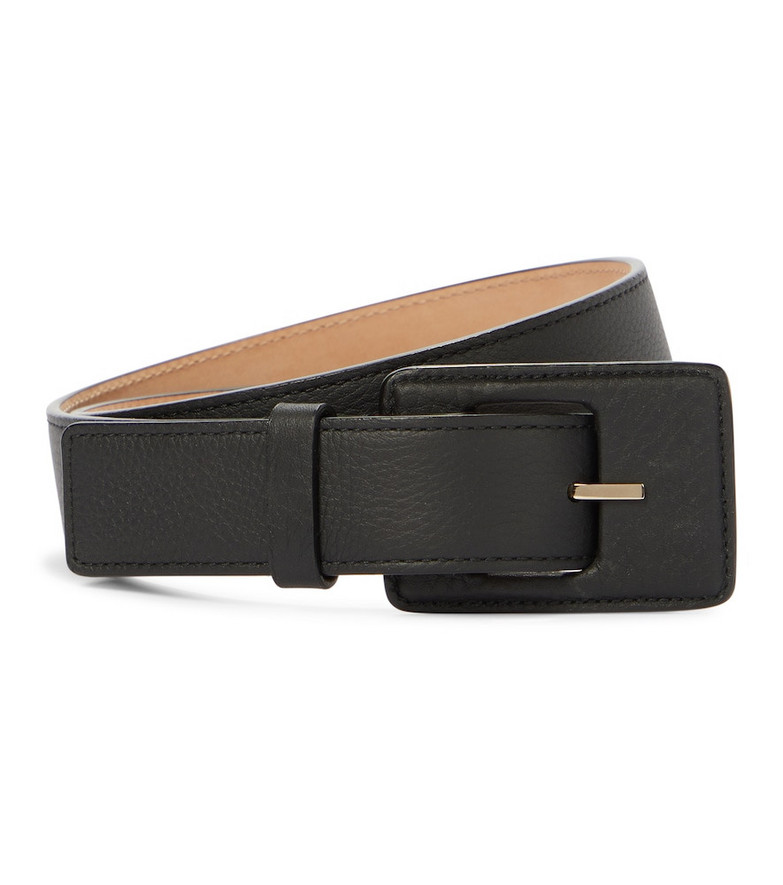 Loro Piana Leather belt in black