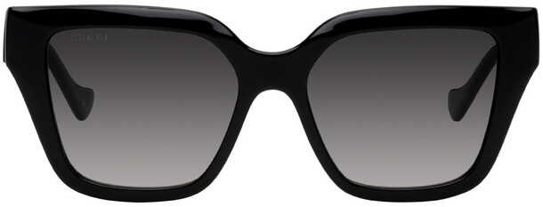 Gucci Black Injection Rectangular Sunglasses