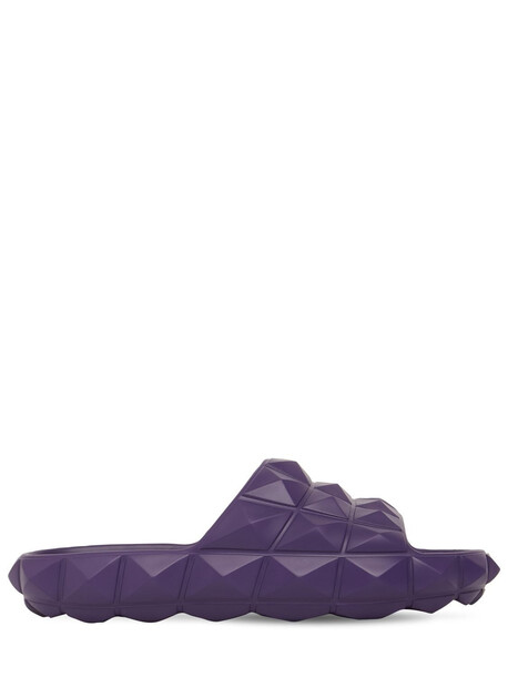 VALENTINO GARAVANI 20mm Pvc Slide Sandals in purple