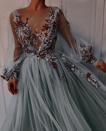dress,blue,gown,prom dress,flowers