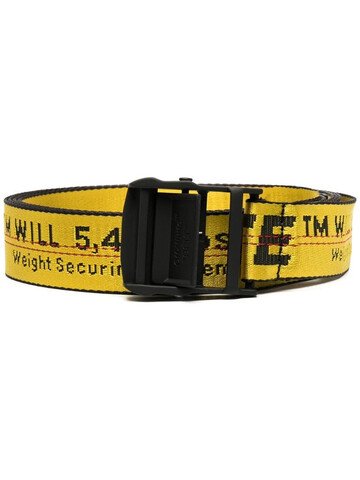 Off-White CLASSIC INDUSTRIAL BELT YELLOW BLACK