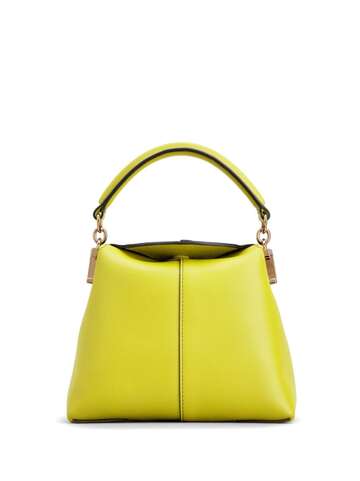 tod's t case leather tote bag - yellow