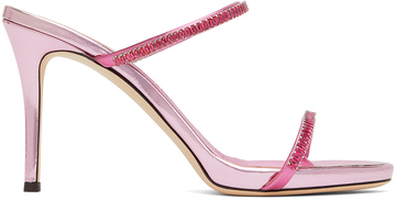giuseppe zanotti pink alien heeled sandals