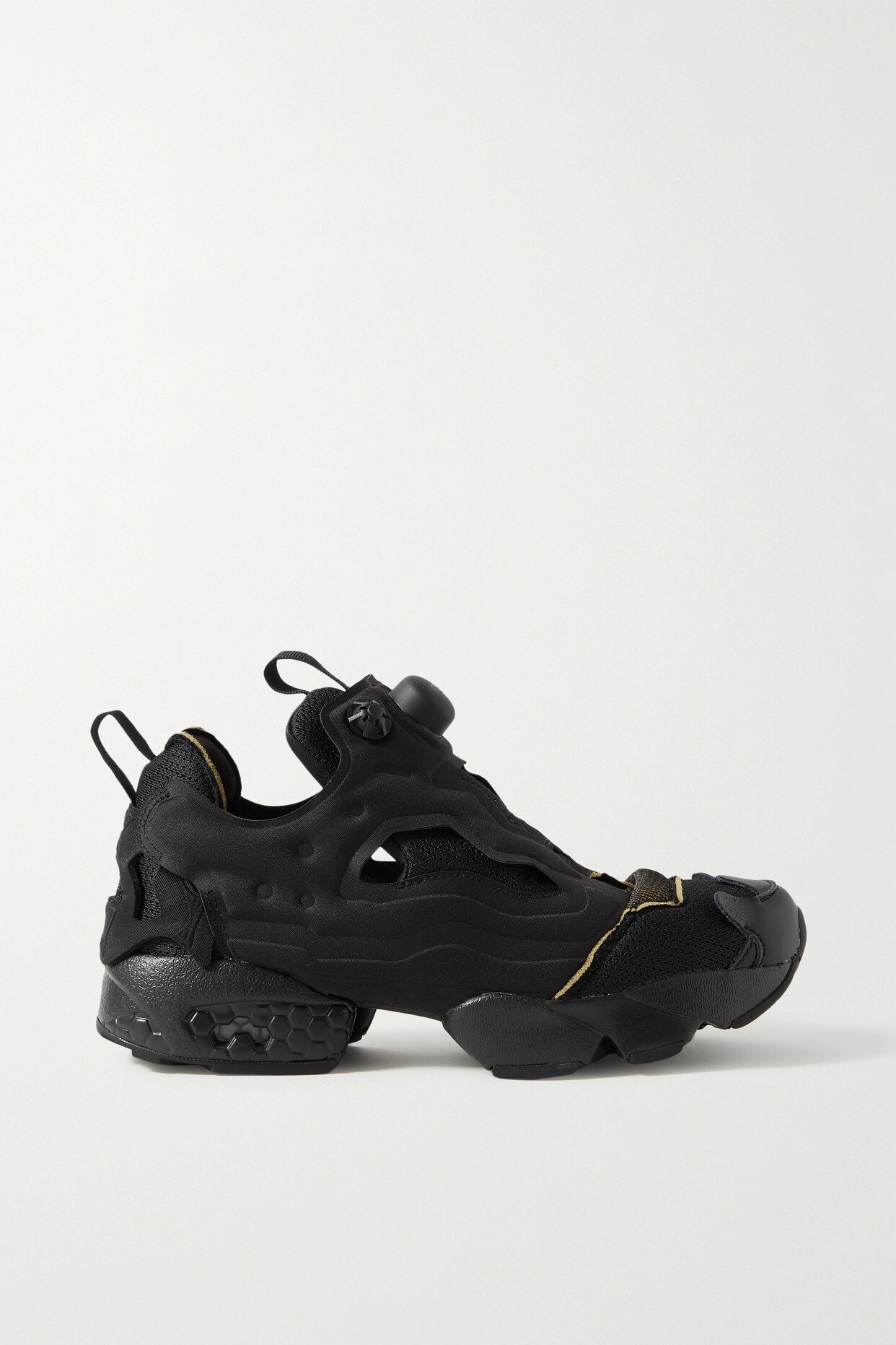 Reebok - + Maison Margiela Project 0 Memory Of Leather And Neoprene-trimmed Mesh Sneakers - Black