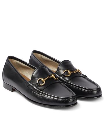 gucci 1953 horsebit leather loafers in black