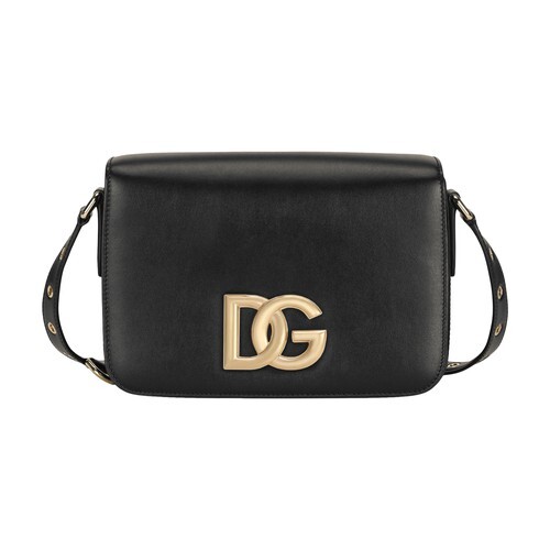 Dolce & Gabbana Calfskin 3.5 shoulder bag in black