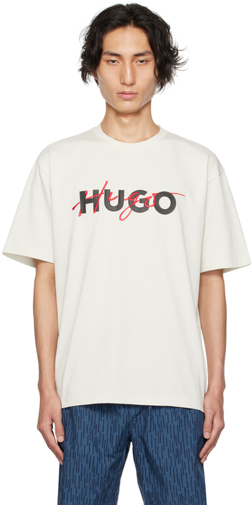 hugo green embroidered t-shirt