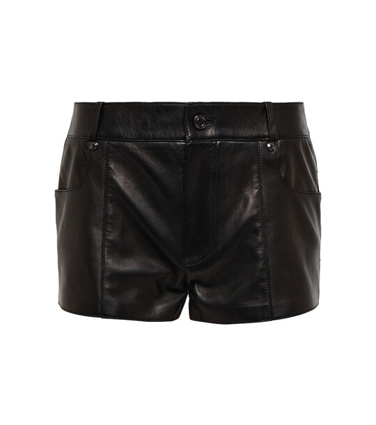 Tom Ford Leather shorts in black