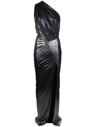 rick owens lilies hera one-shoulder gown - silver