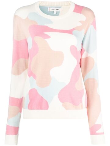 chinti and parker camouflage cotton jumper - neutrals