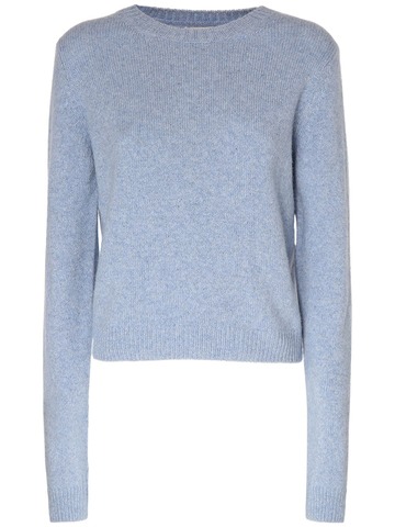 khaite diletta cashmere sweater in blue