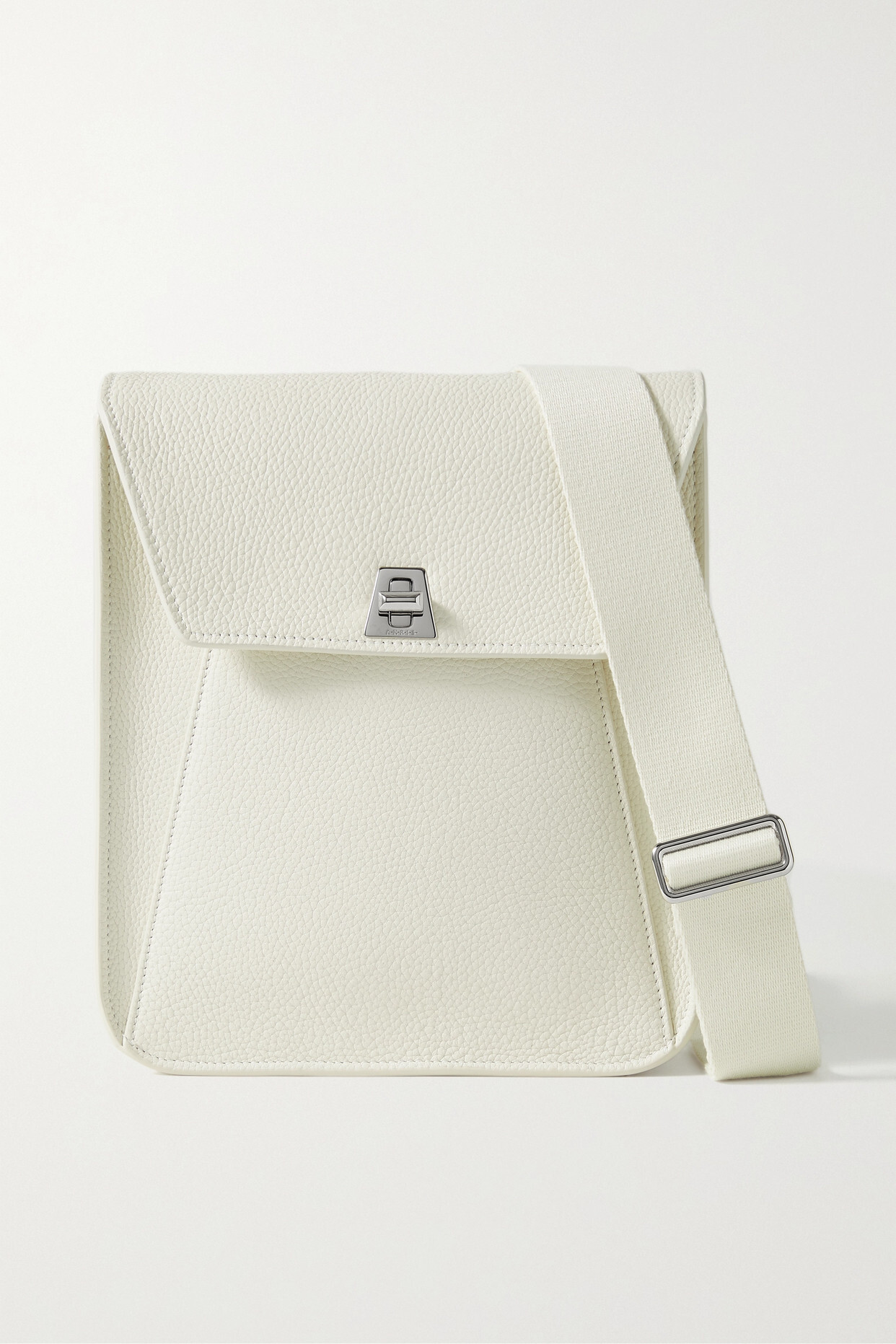 Akris - Anouk Small Textured-leather Shoulder Bag - White