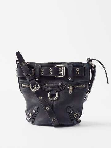 balenciaga - emo xs leather bucket bag - womens - black