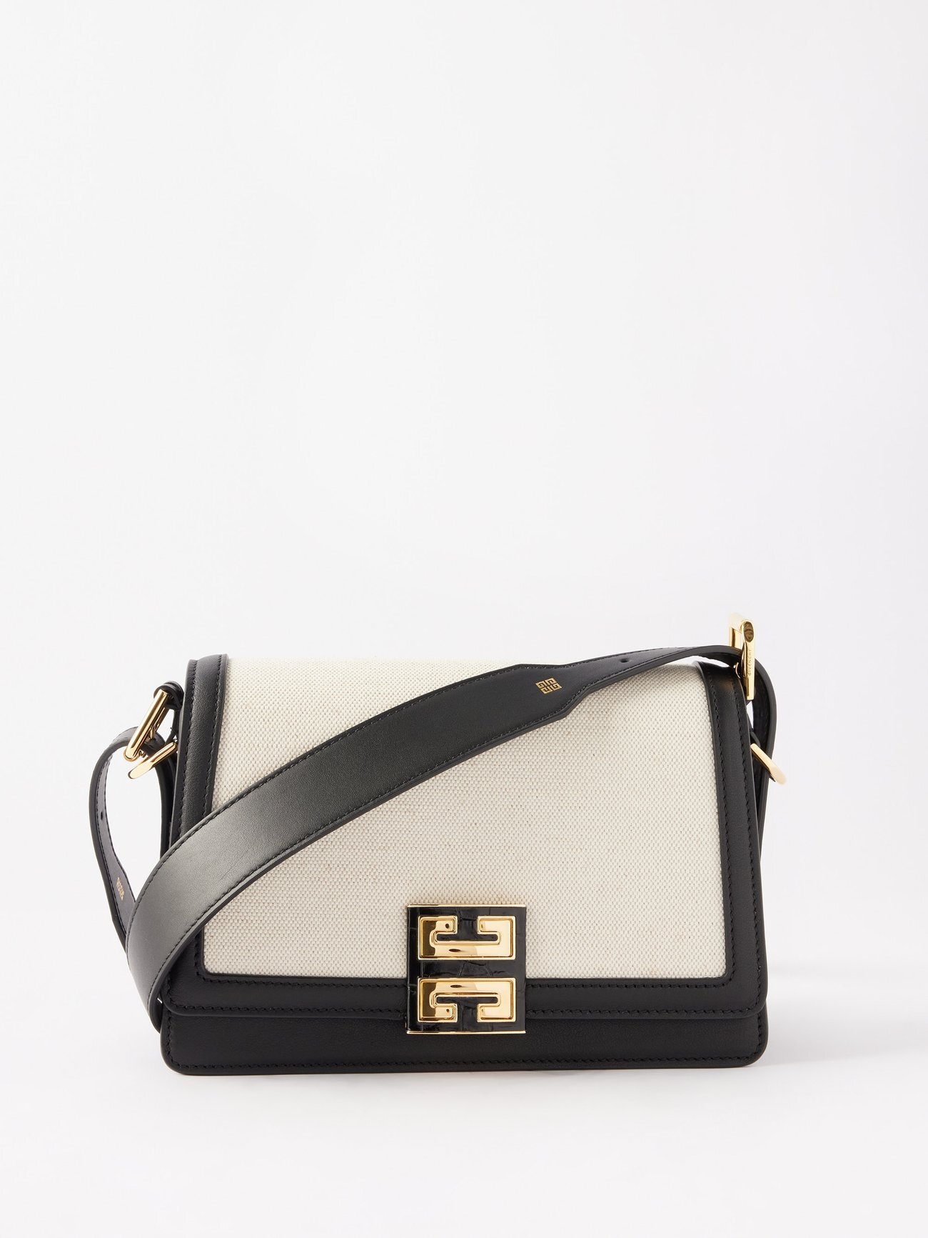 Givenchy - 4g Canvas And Leather Cross-body Bag - Womens - White Black