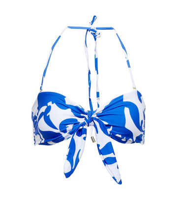 Rebecca Vallance Cefalu bandeau bikini top in blue