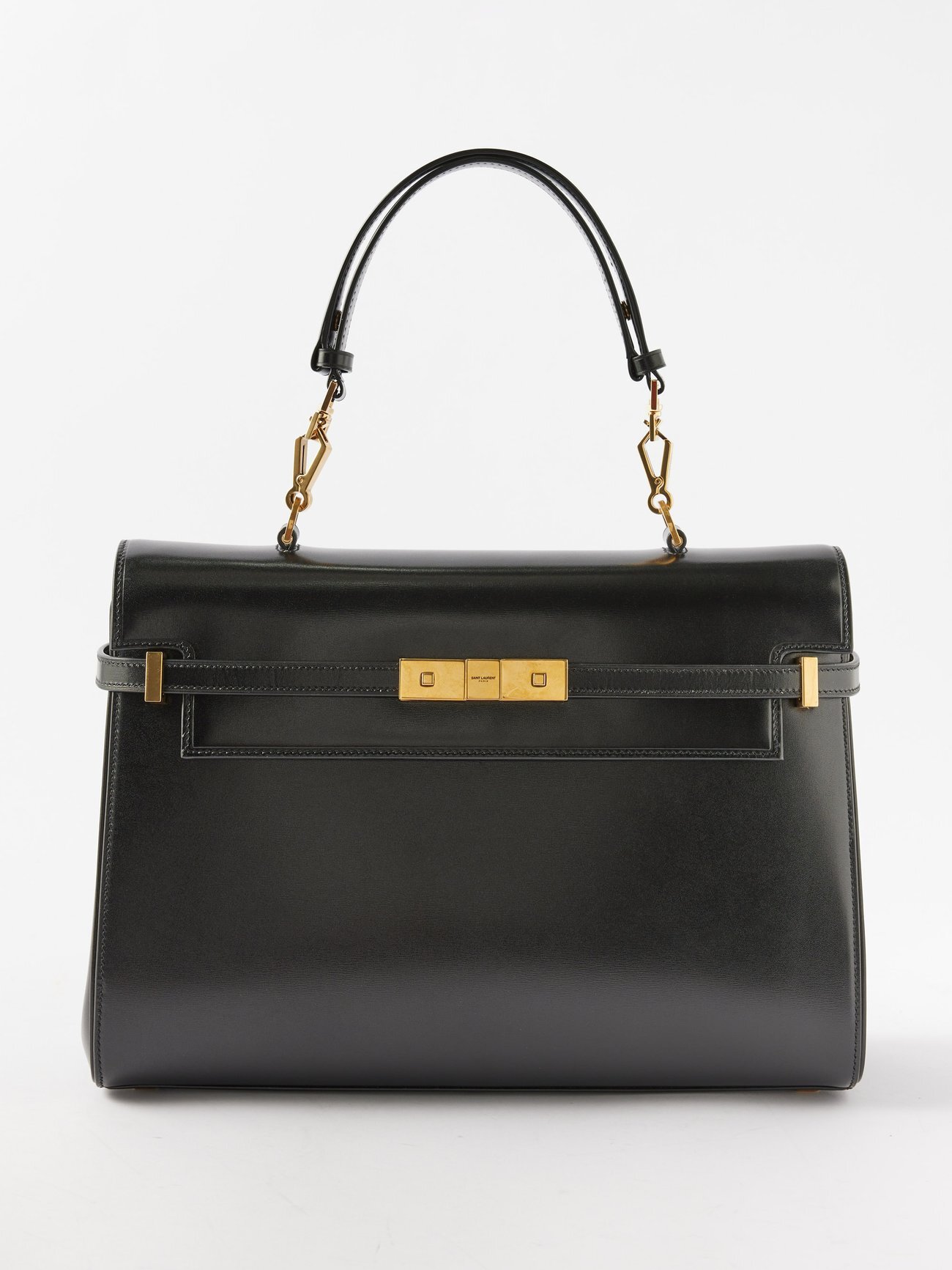 Saint Laurent - Manhattan Leather Handbag - Womens - Black