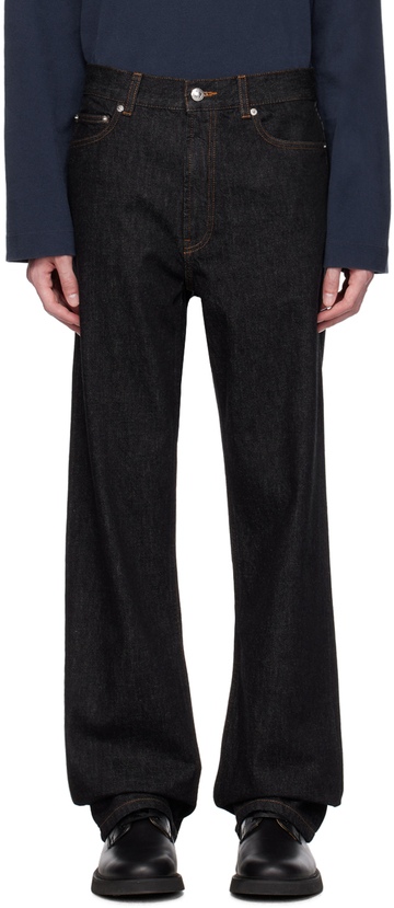 a.p.c. a.p.c. black jw anderson edition willie jeans in noir