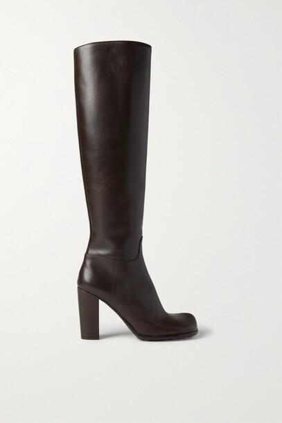 Bottega Veneta - Leather Knee Boots - Brown