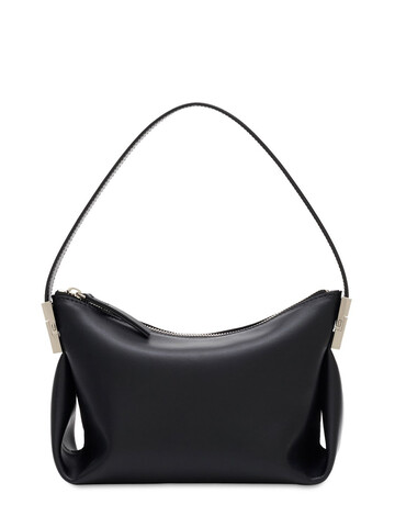 OSOI Bean Leather Shoulder Bag in black