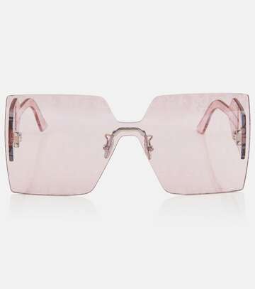 dior eyewear diorclub m5u square sunglasses in pink