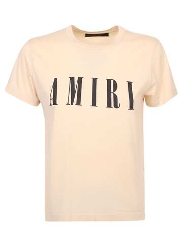 AMIRI Logo-print T-shirt in beige