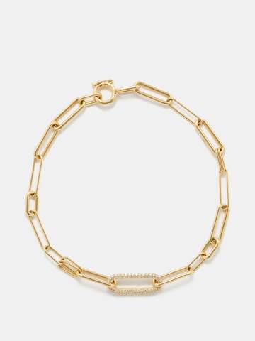 spinelli kilcollin - marius diamond & 18kt gold bracelet - womens - gold multi