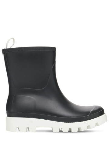 GIA COUTURE 30mm Giove Rubber Rain Boots in black / white