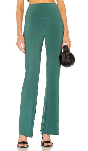 Norma Kamali Boot Pant in Teal in green