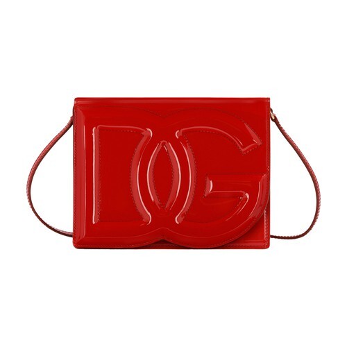 Dolce & Gabbana Patent leather DG Logo Bag crossbody in red