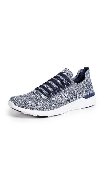 APL: Athletic Propulsion Labs TechLoom Breeze Running Sneakers in navy / white
