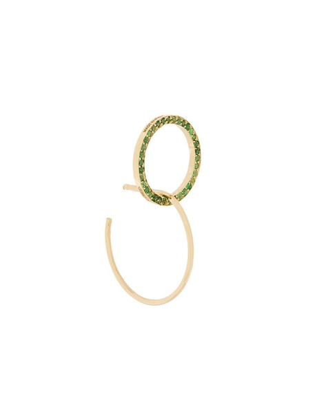 Delfina Delettrez embellished hoop earrings in metallic