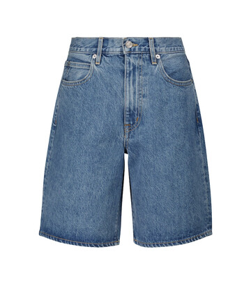SLVRLAKE Low-rise denim shorts in blue