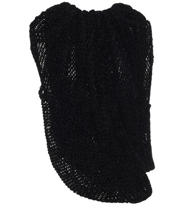Jil Sander Open-knit sweater in black
