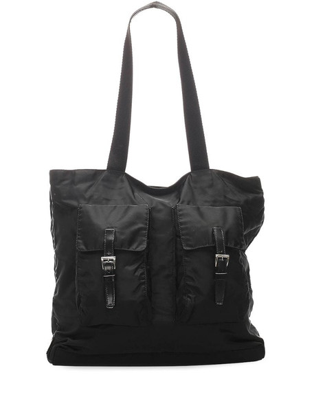 Prada Pre-Owned flap pockets shoulder bag in black