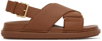 marni brown fussbett sandals