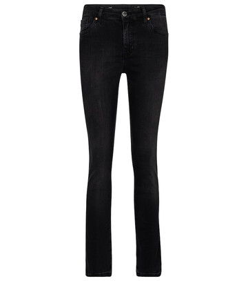 AG Jeans Mari high-rise straight jeans in black