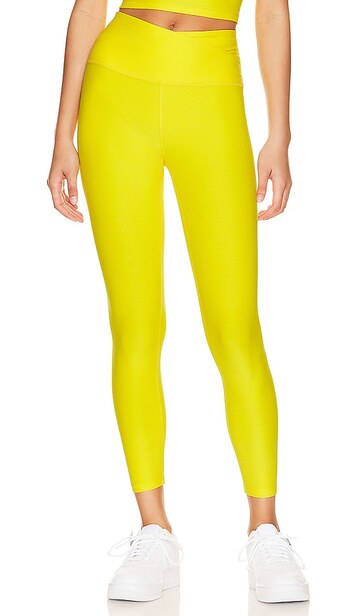 beyond yoga spacedye at your leisure high waisted midi legging in yellow