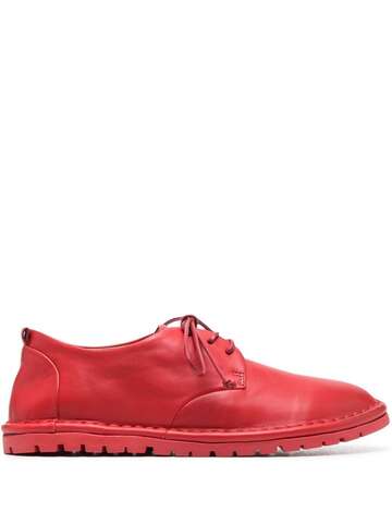 marsèll leather lace-up brogues - red