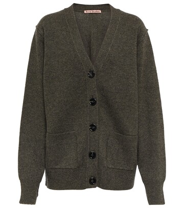 Acne Studios Wool and cashmere cardigan in green