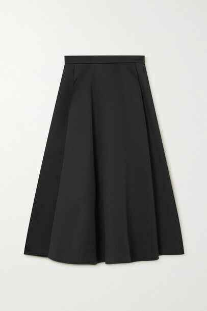 Max Mara - Elea Woven Midi Skirt - Black