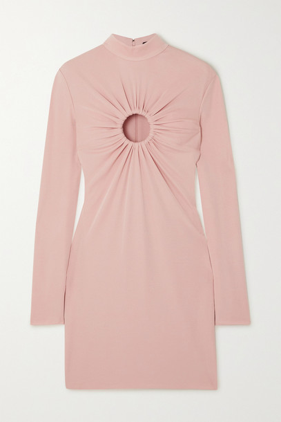 TOM FORD - Cutout Stretch-crepe Mini Dress - Pink