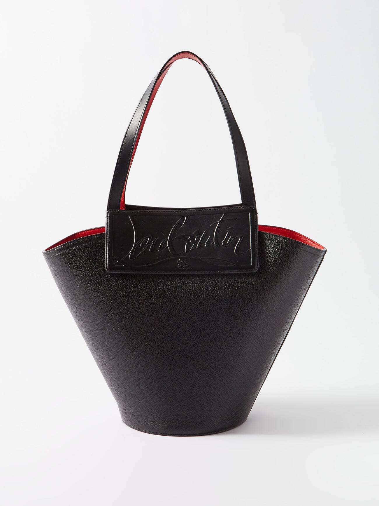 Christian Louboutin - Loubishore Grained-leather Tote Bag - Womens - Black