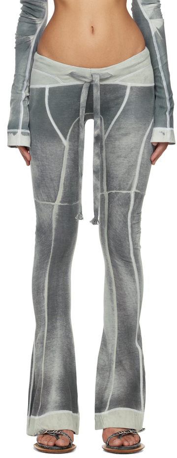 knwls gray raze trousers in grey
