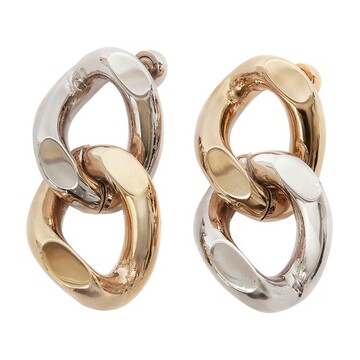 Jw Anderson Chain Link Drop Earrings in gold / silver