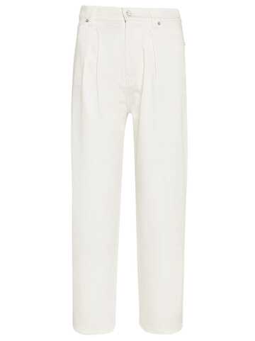 Kiton Jns Trousers Cotton in white