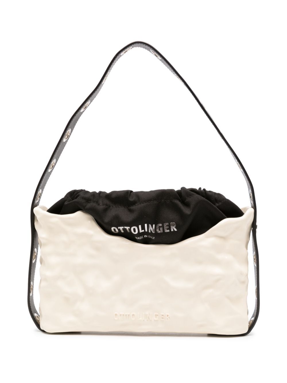 Ottolinger logo-embossed leather shoulder bag - Neutrals