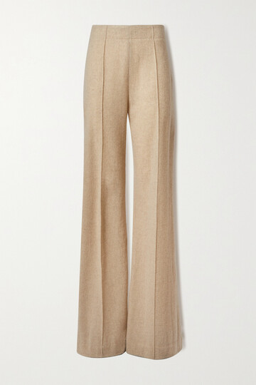 Chloé Chloé - Wool And Cashmere-blend Wide-leg Pants - Off-white